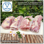 Beef Ribeye AUSTRALIA BUDGET frozen brand either AMG or NOLAN ECCO roast cuts +/- 1.2kg price/kg (Scotch-Fillet / Cube-Roll)